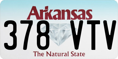 AR license plate 378VTV