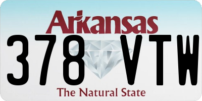 AR license plate 378VTW