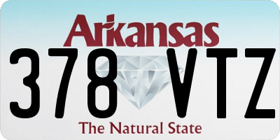 AR license plate 378VTZ