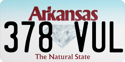 AR license plate 378VUL