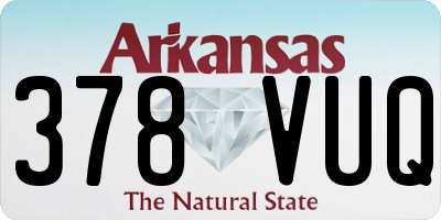 AR license plate 378VUQ