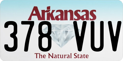 AR license plate 378VUV
