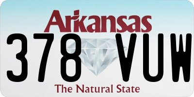 AR license plate 378VUW