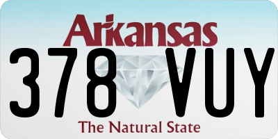 AR license plate 378VUY