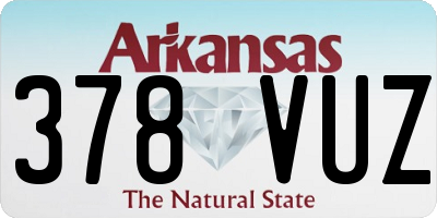 AR license plate 378VUZ