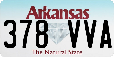 AR license plate 378VVA