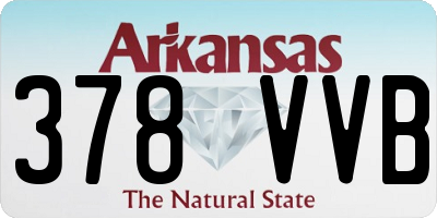 AR license plate 378VVB