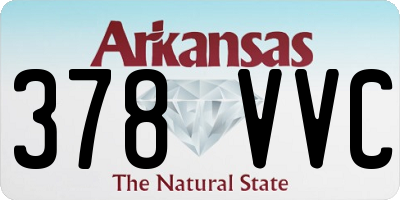 AR license plate 378VVC