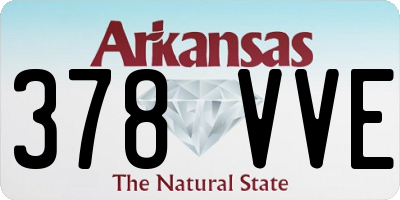 AR license plate 378VVE