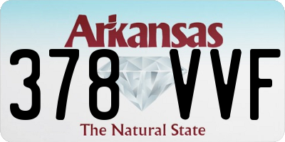 AR license plate 378VVF