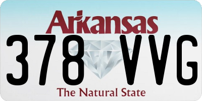 AR license plate 378VVG