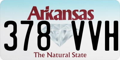 AR license plate 378VVH