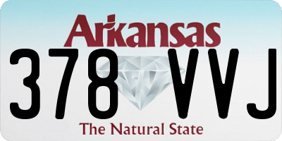 AR license plate 378VVJ