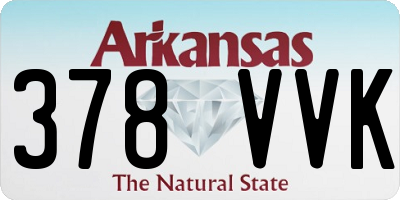 AR license plate 378VVK