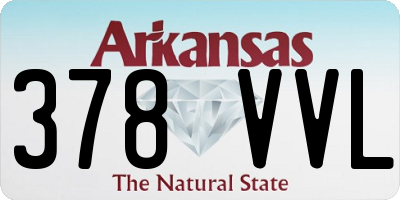 AR license plate 378VVL