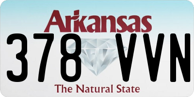 AR license plate 378VVN
