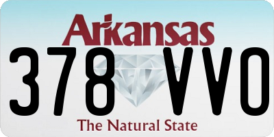 AR license plate 378VVO