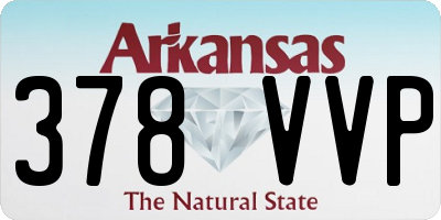 AR license plate 378VVP