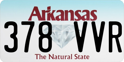 AR license plate 378VVR