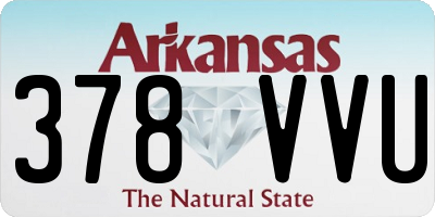 AR license plate 378VVU
