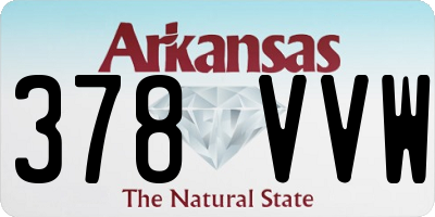 AR license plate 378VVW