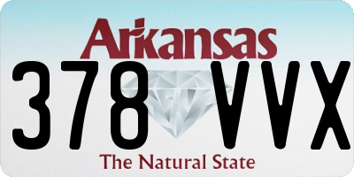 AR license plate 378VVX