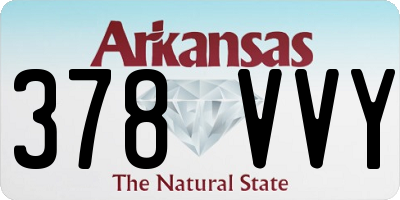 AR license plate 378VVY