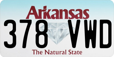 AR license plate 378VWD