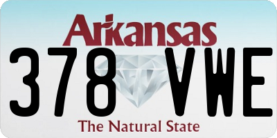 AR license plate 378VWE