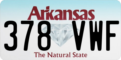 AR license plate 378VWF