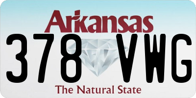AR license plate 378VWG