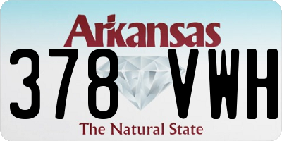 AR license plate 378VWH