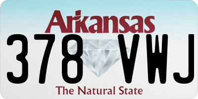 AR license plate 378VWJ
