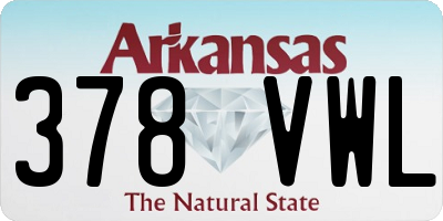 AR license plate 378VWL