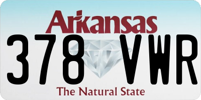 AR license plate 378VWR