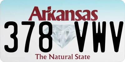 AR license plate 378VWV