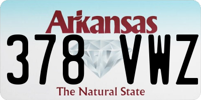 AR license plate 378VWZ