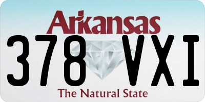AR license plate 378VXI