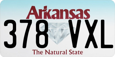 AR license plate 378VXL