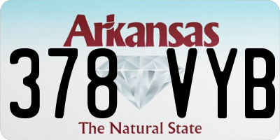 AR license plate 378VYB