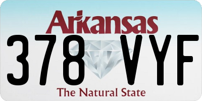 AR license plate 378VYF