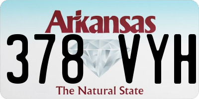 AR license plate 378VYH