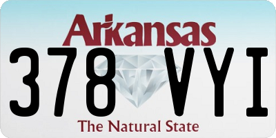 AR license plate 378VYI