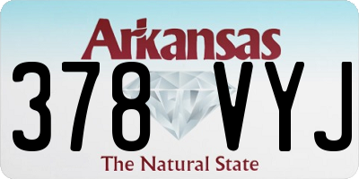 AR license plate 378VYJ