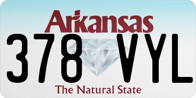 AR license plate 378VYL