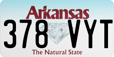 AR license plate 378VYT