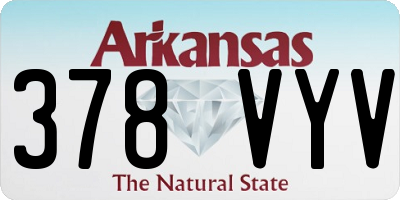 AR license plate 378VYV