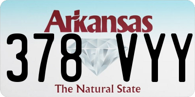 AR license plate 378VYY