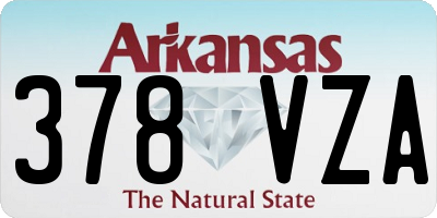 AR license plate 378VZA
