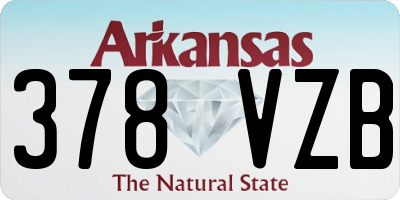 AR license plate 378VZB